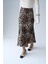 Gelirr Midi Saten Etek - Leopar 3