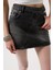 Asimetrik Kemer Denim Mini Etek 4