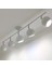 Retro Beyaz 180 Derece Hareketli Modern Spor 5 Li LED Spot Avize Beyaz Ampullü 1