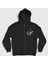 Unisex Siyah Egrets Metal Alcest Fermuarlı Kapüşonlu Sweatshirt 1
