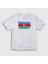 Unisex Çocuk Beyaz Bayrak Flag Azerbaycan Azerbaijan T-Shirt 1