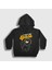Unisex Çocuk Siyah I Need My Space Cat Uzay Kedili Kapüşonlu Sweatshirt 1