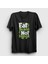 Unisex Siyah Beans Vegan Vegetarian Vejetaryen T-Shirt 1