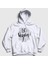 Unisex Beyaz Go Vegan Vegetarian Vejetaryen Kapüşonlu Sweatshirt 1