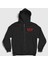 Unisex Siyah Vegan Things Vegetarian Vejetaryen Fermuarlı Kapüşonlu Sweatshirt 1