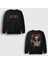 Unisex Siyah Coffee Kahve Staying Alive Sırt Baskılı Sweatshirt 1