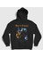 Unisex Siyah Grim Reaper Grave Digger Kapüşonlu Sweatshirt 1