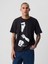 Erkek Siyah Bruce Lee Grafikli T-Shirt 1