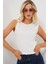 Kadın Kolsuz Basic Bluz 935 - Beyaz 1
