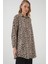 5944 Desenli Uzun Gömlek Tunik - Bej 3