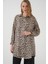5944 Desenli Uzun Gömlek Tunik - Bej 4
