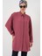 Kadın Uzun Gömlek Tunik 5945 - Gül Kurusu 4