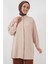 Kadın Uzun Gömlek Tunik 5945 - Krem 1