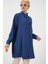 Kadın Uzun Gömlek Tunik 5945 - Indigo 1