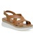 25S-503 5fx Camel Kadın Dolgu Topuk Sandalet 2