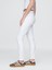 Kadın Beyaz Mid Rise True Skinny Jean Pantolon 7