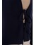 Önü Bağlamalı Keten Kimono 960 - Lacivert 5