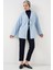 Keten Tesettür Kimono 5968 - Mavi 2