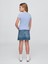 Kız Çocuk Mavi High Rise Denim Etek 4
