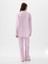 Kadın Pembe Desenli Poplin Pijama Üstü 3