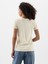 Kadın Kırık Beyaz Favorite V Yaka T-Shirt 4
