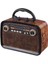 Müzik Kutusu Bluetooth Bağlantılı El Fenerli Nostaljik Tasarım Radyo 5