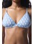 Baklava Desenli Parlak Üçgen Bikini Üstü 1