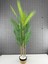 Dekoratif Yapay Yapraklı Hasır Sea Grass/ Koton Saksılı Areka Palmiye Ağacı 3 Gövde 120CM 1