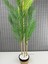 Dekoratif Yapay Yapraklı Hasır Sea Grass/ Koton Saksılı Areka Palmiye Ağacı 3 Gövde 120CM 3