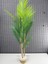 Dekoratif Yapay Yapraklı Hasır Sea Grass/ Koton Saksılı Areka Palmiye Ağacı 3 Gövde 120CM 1