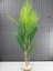 Dekoratif Yapay Yapraklı Hasır Sea Grass/ Koton Saksılı Areka Palmiye Ağacı 3 Gövde 120CM 2