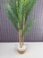 Dekoratif Yapay Yapraklı Hasır Sea Grass/ Koton Saksılı Areka Palmiye Ağacı 3 Gövde 120CM 3