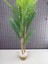 Dekoratif Yapay Yapraklı Hasır Sea Grass/ Koton Saksılı Areka Palmiye Ağacı 3 Gövde 120CM 5
