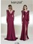 Kenzel Kolları Taş Detaylı Saten Abiye ELBISE-9066 5