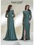 Kenzel Kolları Taş Detaylı Abiye ELBISE-9150 1