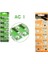 Buton Pil - Saat Lazer Hesap Makinesi Pili 10LU Paket Ag1 LR621/LR60 1.55V (336336) 1