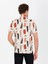 Erkek Bej Regular Fit Kısa Kollu %100 Keten Gömlek 50265485-VR011 6