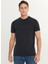 Bisiklet Yaka Düz Antrasit Erkek T-Shirt ACE091252301_ATR 3