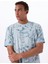 Z5GI01I3Z14P7WN Muscarı Cn T-Shırt Mavi Yuvarlak Yaka Oversized Desenli Erkek T-Shirt 1