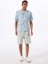 Z5GI01I3Z14P7WN Muscarı Cn T-Shırt Mavi Yuvarlak Yaka Oversized Desenli Erkek T-Shirt 2
