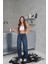 Arkadan Tokalı Jeans Pantolon 5