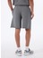 Z5GD13KCQZ1FJ7K Allıum Short Siyah Lastikli Bel Loose Fit Desenli Erkek Şort 4