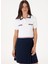 Polo Yaka Slim Fit Beyaz Kazak Kadın Brenda 1