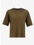 Haki Kadın Bol Kesim T-Shirt 105GM106H 1