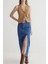 Çift Yırtmaçlı Jean Etek S140 2