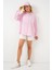 3900 Oversize Kareli Gömlek - Y.pembe 2