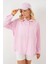 3900 Oversize Kareli Gömlek - Y.pembe 3