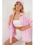 3900 Oversize Kareli Gömlek - Y.pembe 4
