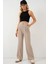 6638 Yüksek Bel Palazzo Pantolon - A.bej 1