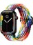 Apple Watch Series SE/11/10/9/8/7/6/5/4/3 ile Uyumlu 46mm-45mm-44mm-42mm Ayarlanabilir Tokalı Örgü Kordon Pride Edition 1